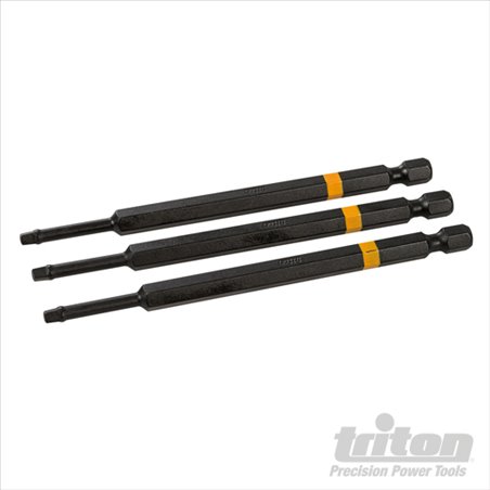 Triton Square Screwdriver Impact Bit 3pk R2 110mm