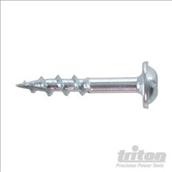 Triton Zinc Pocket-Hole Screws Washer Head Coarse P/HC 8 x 1" 500pk