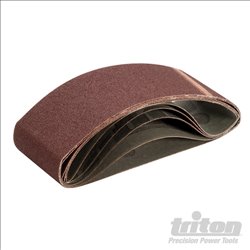 Triton Sanding Belt 75 x 533mm 5pk 80 Grit