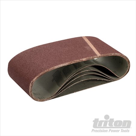 Triton Sanding Belt 100 x 610mm 5pk 80 Grit