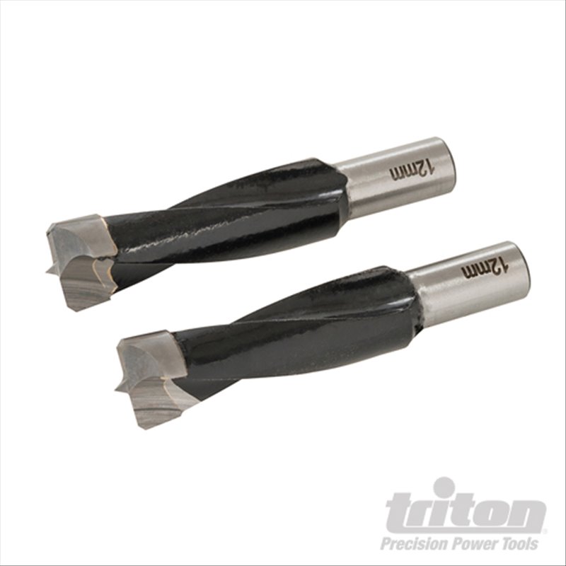Triton Dowel Jointer Bits 12mm 2pk TDJDB12 Dowel Jointer Bits 12mm 2pk