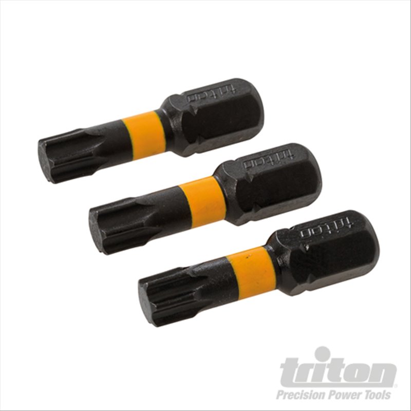 Triton T30 Screwdriver Impact Bit 3pk T30 25mm