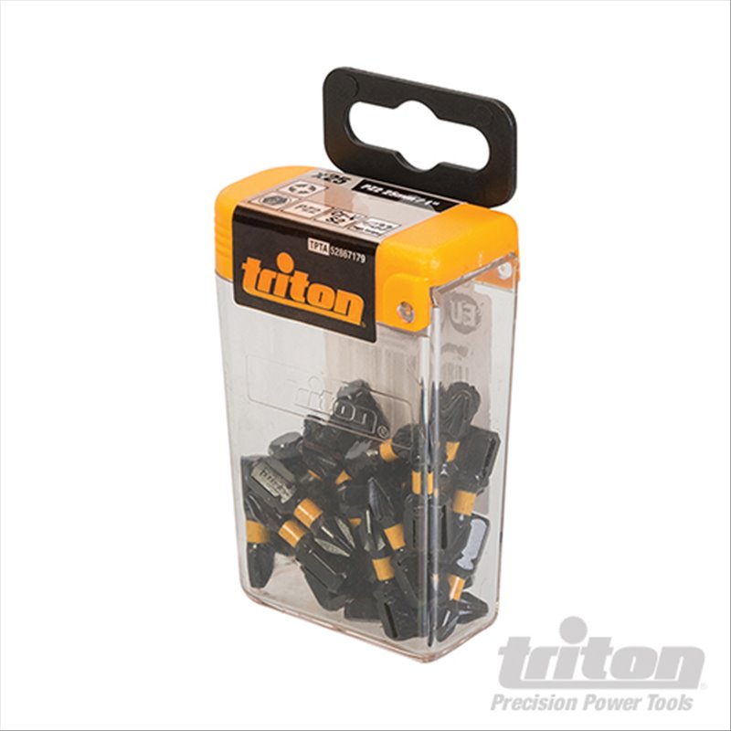 Triton Pozi Screwdriver Impact Bit 25pk PZ2 25mm