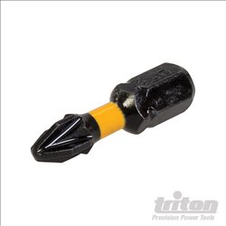 Triton Pozi Screwdriver Impact Bit 25pk PZ2 25mm