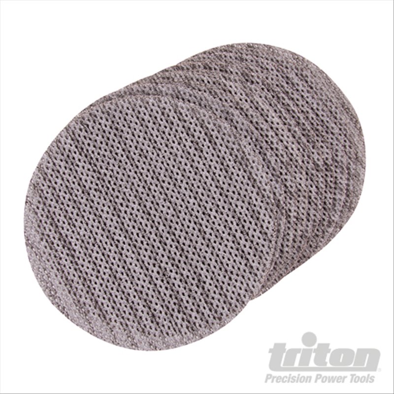 Triton Hook & Loop Mesh Sanding Disc 125mm 10pk 80 Grit