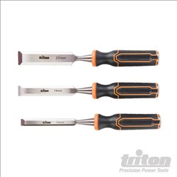 Triton Wood Chisel Set 3pce TWCS3 13, 19 & 25mm 3pce