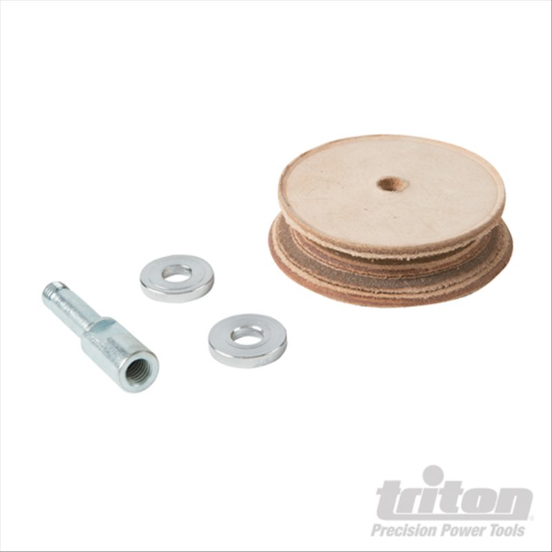 Triton Profiled Leather Honing Wheel TWSLHW Profiled Leather Honing Wheel