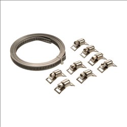 Plumbob Cut-To-Size Stainless Steel Hose Clamp Set 9pce 9pce