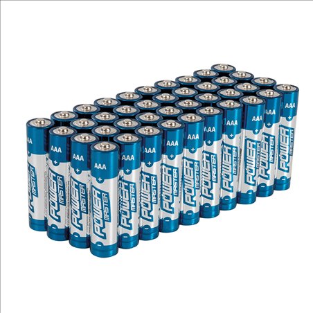 Powermaster AAA Super Alkaline Battery LR03 40pk 40pk