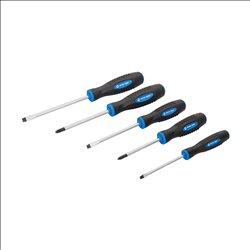 Dickie Dyer Premium Soft-Grip Screwdriver Set 5pce Phillips / Slotted